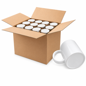 Caja de Mugs Blancos Sublimables x36 Unidades